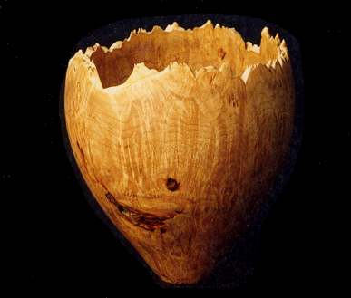 Turned Vase - Big Leaf Maple Burl 